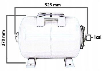 РЕЗЕРВУАР ДЛЯ ВОДЫ DIAPPHARM ГИДРОФОР 50 Л, УГЛЕРОДИСТАЯ СТАЛЬ