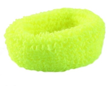 GUMKA DO WŁOSÓW FROTKA SPORTOWA GIGANT ŻÓŁTA FLUO