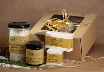 Zestaw prezentowy cytrusowy box home spa