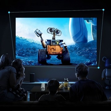 ПРОЕКТОР WIFI ПОРТАТИВНЫЙ SMART SPEAKER ANDROID TV ВРАЩАЮЩИЙСЯ + ПУЛЬТ ДИСТАНЦИОННОГО УПРАВЛЕНИЯ