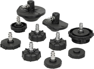 ADAPTERY DO WYMIANY ODPOWIETRZANIA PŁYNU HAMULCOWEGO DO URZĄDZENIA ZESTAW