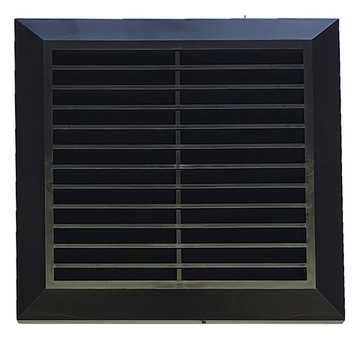 KRATKA WENTYLACYJNA 200x200 FI 150 Z SIATKĄ CZARNA