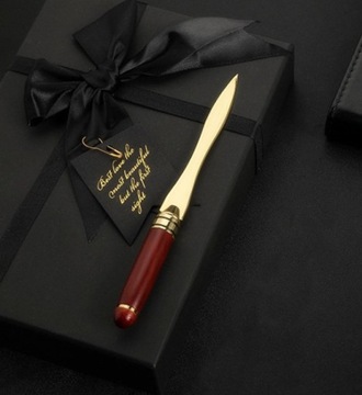 Нож для вскрытия писем, нож для конвертов, золотисто-коричневый