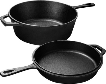 Zestaw do pieczenia Kichly Combo Cooker 2 elementy, żeliwne