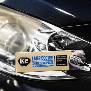 K2 LAMP DOCTOR Эффективная полировальная паста для ПОЛИРОВКИ ФАРНЫХ ЛАМП