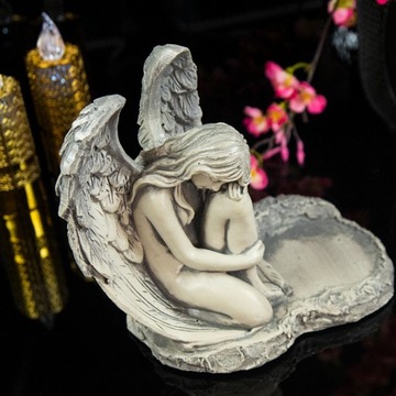 ГИПСОВОЕ УКРАШЕНИЕ ФИГУРКА АНГЕЛА НА МОГИЛУ ДЛЯ МОГИЛЫ