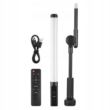 Ручная люминесцентная лампа RGB с настольным зажимом.