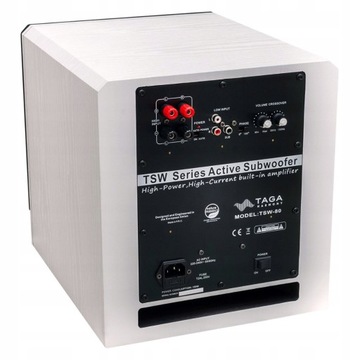TAGA HARMONY TSW-80 АКТИВНЫЙ САБВУФЕР 8 ДЮЙМОВ БЕЛЫЙ