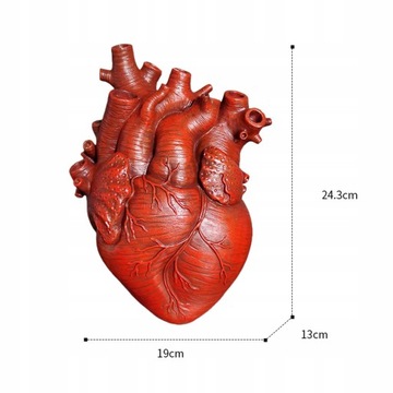 Креативная ваза для цветов из смолы в форме сердца