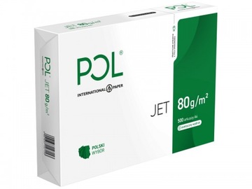 Papier biurowy POLJET A4 80g 1 ryza 500ark