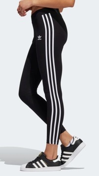 2702 ЛЕГИНСЫ ЖЕНСКИЕ ADIDAS ORIGINALS, ЧЕРНЫЕ, XS