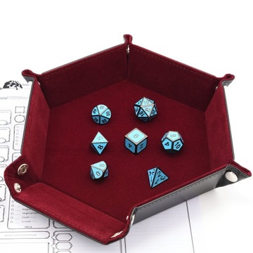 ПОДНОС ДЛЯ КОСТЕЙ ИЗ БАРХАТА КОЖИ RPG ПОДНОС ДЛЯ КОСТЕЙ RPG RENOVATED INN 17 СМ