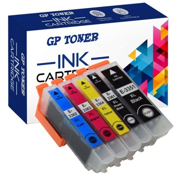 5x TUSZE DO DRUKARKI EPSON EXPRESSION XP530 XP630 635 XP640 33XL 540 ZESTAW