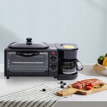МИНИ-МИКРОВОЛНОВАЯ ПЕЧЬ С КОФЕМАШИНОЙ 1050 Вт
