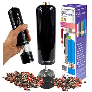 ЭЛЕКТРИЧЕСКАЯ МЕЛЬНИЦА ДЛЯ ПЕРЦА И СОЛИ, 2 МЕЛЬНИЦЫ XXL