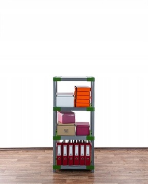 Полка складская, полка пластиковая для подвала, полка гаражная, 138х90х46 ЭКО