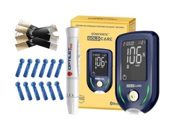 DIAGNOSTIC GOLD CARE - ZESTAW DO POMIARU GLUKOZY BT