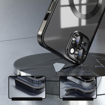 ЧЕХОЛ ДЛЯ IPHONE 13 ПРОЗРАЧНЫЙ ЗАЩИТА КАМЕРЫ MAGSAFE | ЧЕРНЫЙ