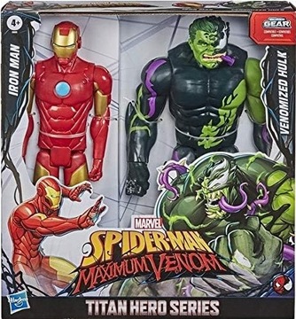 HASBRO FIGURKA IRONMAN + HULK MAX VENOM SPIDERMAN E8685