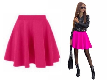 ЮБКА Лососевая на КОЛЕСЕ и МОЛНИИ, разные ЦВЕТА, XS (34)