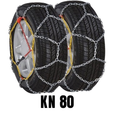 ŁAŃCUCHY ŚNIEGOWE NA KOŁA KN80 9mm O-NORM V5117 205/50R16 215/50R16