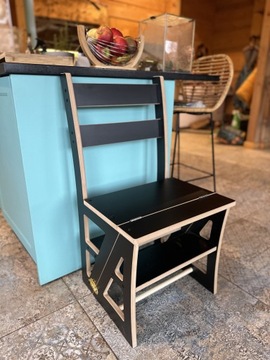 ПОЛКА для цветов косметика СТУЛ ЛЕСТНИЦА 3в1 MODERN ELEGANT коричневый