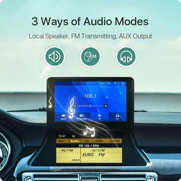 Мультимедиа MT-T86 IPS FullHD Carplay Android Auto монитор с камерой заднего вида.