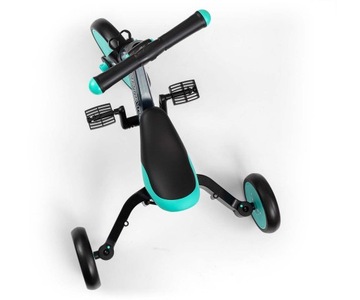 Трехколесный велосипед 4-в-1 с ручкой Optimus Plus Blue Mint Milly Mally