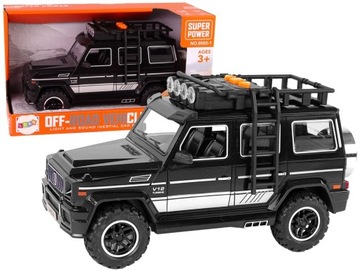 SAMOCHÓD TERENOWY AUTO NAPĘD FRYKCYJNY OTWIERANE DRZWI ŚWIATŁA DŹWIĘKI
