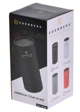 Универсальная подставка, блок кухонных ножей Edenberg, черный мрамор