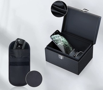 КОРОБКА ДЛЯ КЛЮЧЕЙ FARADAYA БЕСКЛЮЧЕВОЙ RFID-ЧЕХОЛ