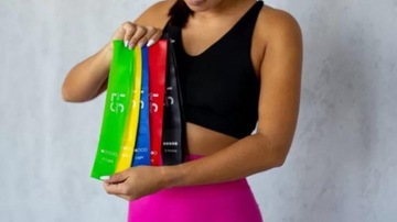 НАБОР ИЗ 5 СПОРТИВНЫХ ЛЕНТ MINI POWER BAND LINE ДЛЯ ТРЕНИРОВКИ СОПРОТИВЛЕНИЯ