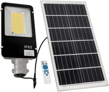 Lampa Solarna Uliczna Duża Oświetlenie Podjazdu Wjazdu AKRA 200W MQ0017