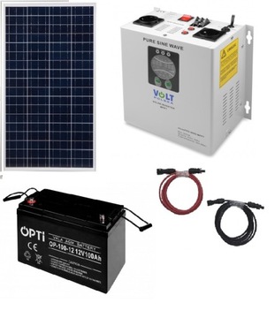 Przetwornica Ups SINUS 800s ZESTAW SOLARNY 100ah SOLAR Panel fotowoltaiczny