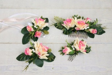 Ручной букет котильон дикая роза, ЧАЙНАЯ РОЗА