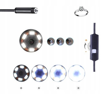 ИНСПЕКЦИОННАЯ КАМЕРА-ЭНДОСКОП 5M LED USB 3в1 ДЛЯ HD-ТЕЛЕФОНА ANDROID AK252A