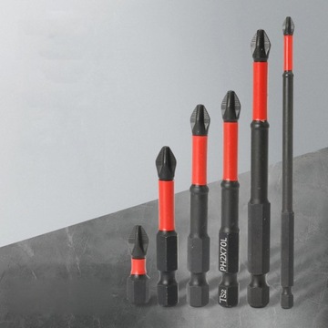 Набор из 6 ударных бит Phillips для отверток Phillips для автомобильных дрелей