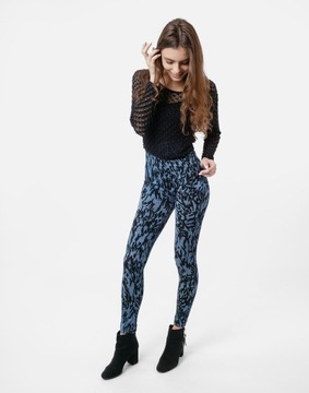 Legginsy Getry Spodnie Leginsy Damskie Leopard A17