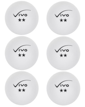 PIŁECZKI PING PONG DO TENISA STOŁOWEGO VIVO 6 SZT