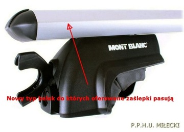 Конечная крышка 73 мм балки багажника Mont Blanc