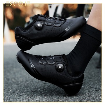 Велообувь мужская женская MTB SPD велосипед черная ROAD road clip-on 41