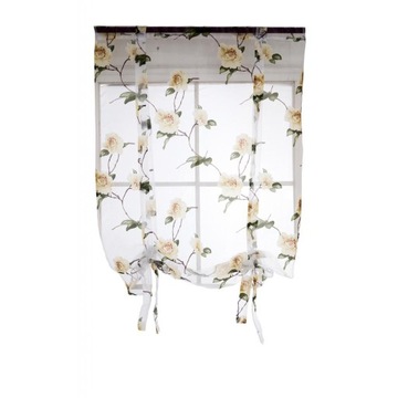 Firana Rzymska Sheer Voile #4 Żółta 140x160cm
