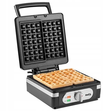 GOFROWNICA ELEKTRYCZNA GRILL OPIEKACZ 1400W MOCNA NIEPRZYWIERAJĄCA WAFLE
