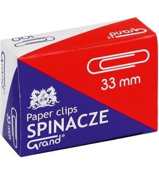 SPINACZE BIUROWE OKRĄGŁE STALOWE GRAND 33mm 100
