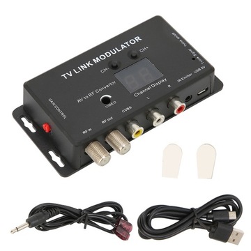 Modulator TV Link UHF do domu z regulacją wzmocnienia PAL NTSC