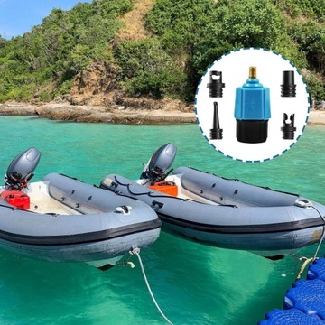 ADAPTER PONTONU POMPKI DLA SUP DESKA SURFINGOWA Z 4 DYSZE POWIETRZNE