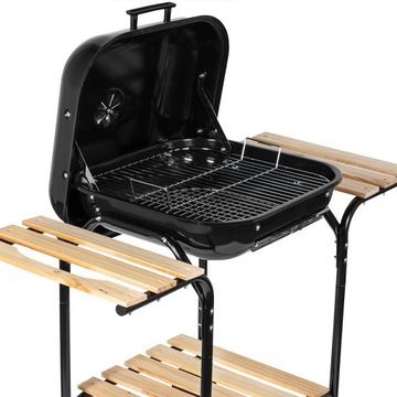 Угольный гриль с садовым покрытием большие хромированные наборы