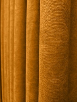 TKANINA MATERIAŁ MILAN VELVET TŁOCZONY ZASŁONA MUSZTARDOWY 300 cm