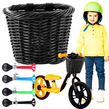 KOSZYK KOSZ NA BIDON ROWER HULAJNOGĘ KIEROWNICĘ DZIECIĘCY DZIECKA CZARNY ==