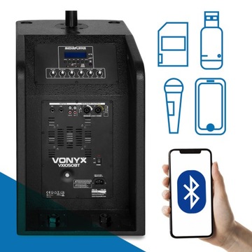 Акустическая система Vonyx USB SD BT 2.2 VX1050BT